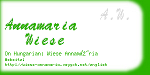 annamaria wiese business card